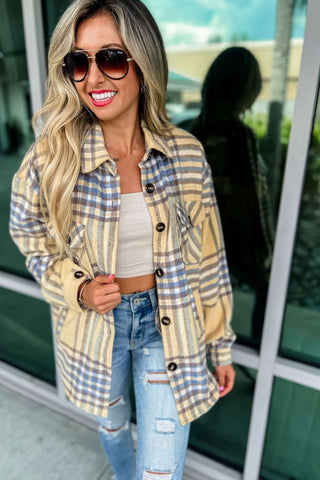 Take a Chance Plaid Shacket - Simply Me Boutique