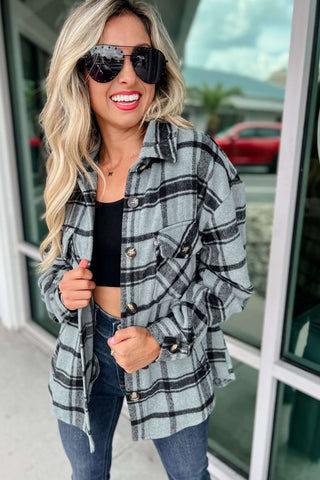 Take a Chance Plaid Shacket - Simply Me Boutique