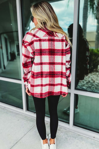 Take a Chance Plaid Shacket - Simply Me Boutique