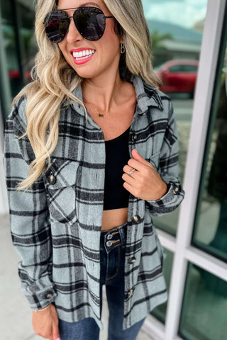 Take a Chance Plaid Shacket - Simply Me Boutique