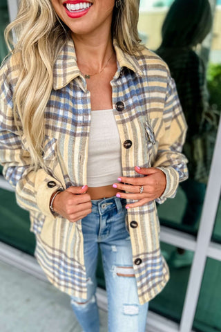 Take a Chance Plaid Shacket - Simply Me Boutique