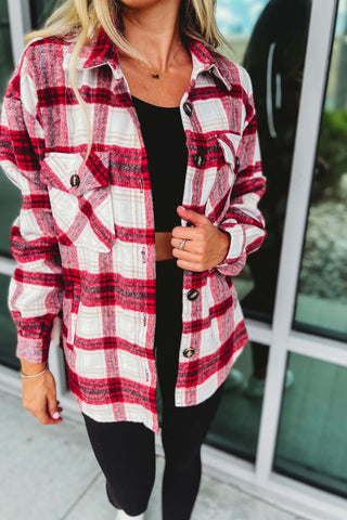 Take a Chance Plaid Shacket - Simply Me Boutique