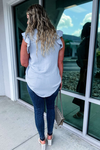 Tell You a Story Ruffle Sleeve Top MORE COLORS! - Simply Me Boutique