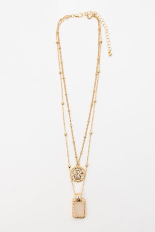 The Blushstone Pendant Necklace - Simply Me Boutique