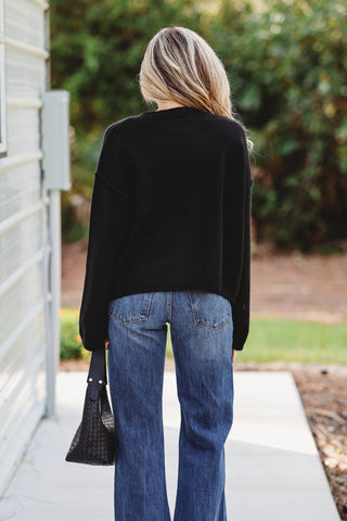 The Dream Black Button Cardigan Sweater - Simply Me Boutique