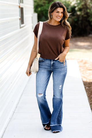The Elevated Everyday Sweater (Brown) - Simply Me Boutique
