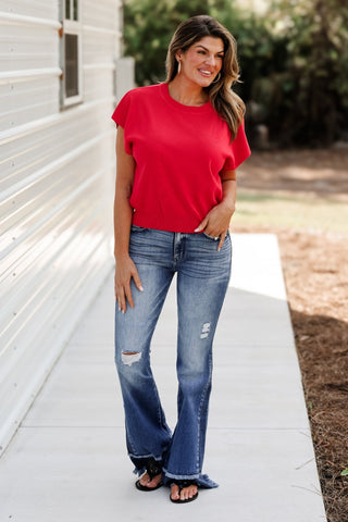 The Elevated Everyday Sweater (Red) - Simply Me Boutique