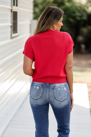 The Elevated Everyday Sweater (Red) - Simply Me Boutique