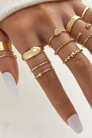 The Harmony Stackable Ring Set Gold - Simply Me Boutique
