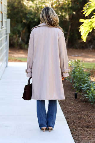 The Heritage Herringbone Trench Coat - Simply Me Boutique