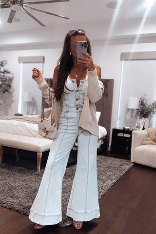 The Jax Denim Jumpsuit - Simply Me Boutique