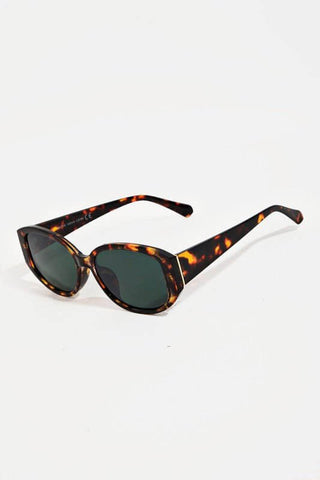 The JESS Oval Lens Resin Frame Sunglasses - Simply Me Boutique