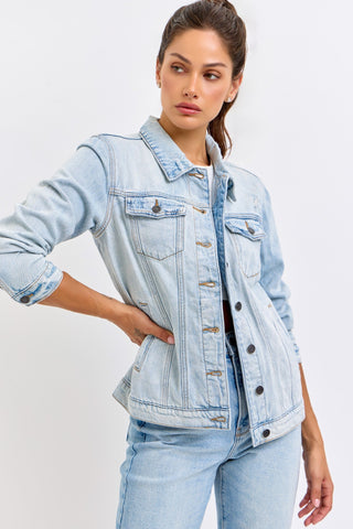 The Maren Oversized Denim Jacket - Simply Me Boutique