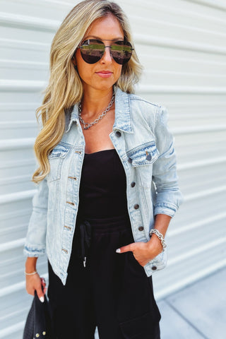 The Maren Oversized Denim Jacket - Simply Me Boutique