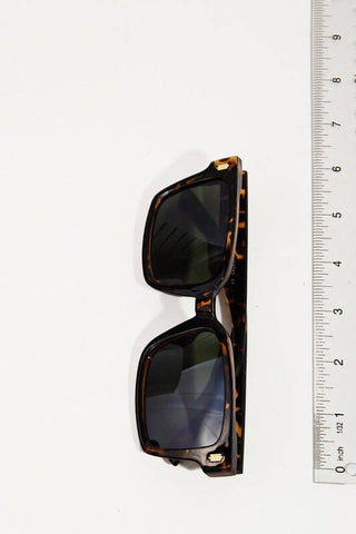 THE MARGIE Metallic Accent Resin Frame Sunglasses - Simply Me Boutique