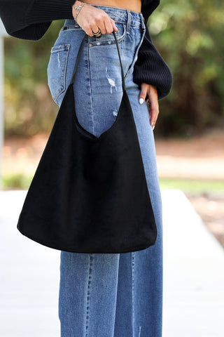 The Monroe Modern Black Hobo - Simply Me Boutique