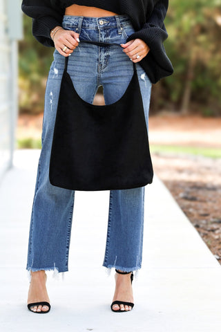 The Monroe Modern Black Hobo - Simply Me Boutique