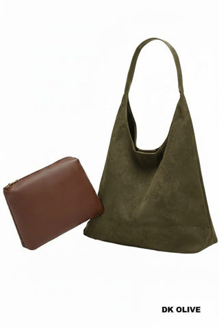 The Monroe Modern Olive Hobo - Simply Me Boutique