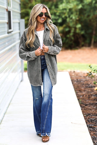The Oaklyn Corduroy Shacket - Simply Me Boutique