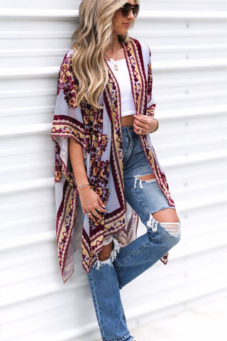 The Rosalie Velvet Kimono Cardigan - Simply Me Boutique