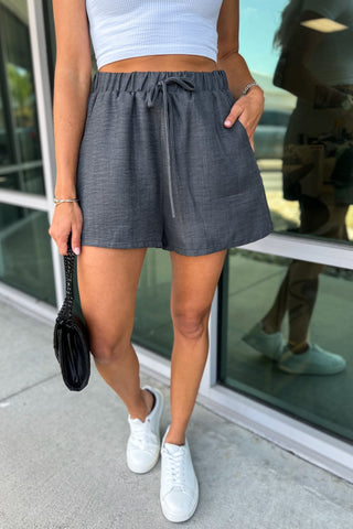The Slate Staple Button Up Top & Shorts Set - Simply Me Boutique