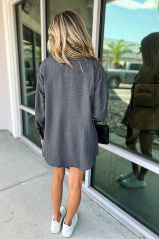 The Slate Staple Button Up Top & Shorts Set - Simply Me Boutique