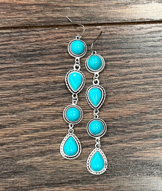 The Turquoise Drop Earrings - Simply Me Boutique