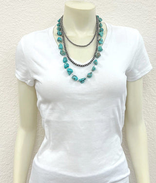 The Turquoise Sierra Layered Necklace - Simply Me Boutique