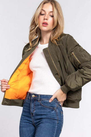 Top Gun Bomber Jacket 3 COLORS! - Simply Me Boutique