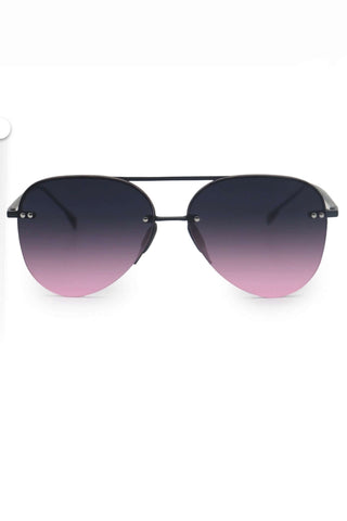 TOPFOXX Smaller Megan 2 - PURPLE PINK Tangle Free Aviator Sunglasses - Simply Me Boutique