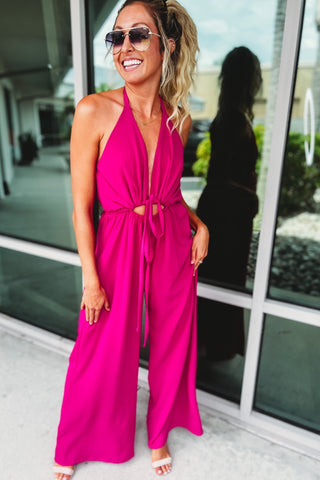 Turning Heads Halter Jumpsuit 4 Colors! - Simply Me Boutique