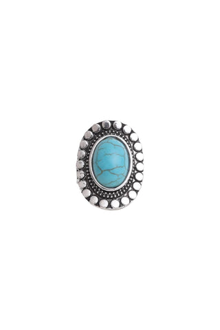 Turquoise Blossom Statement Ring - Simply Me Boutique