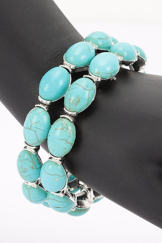 Turquoise Stretch Bracelet - Simply Me Boutique