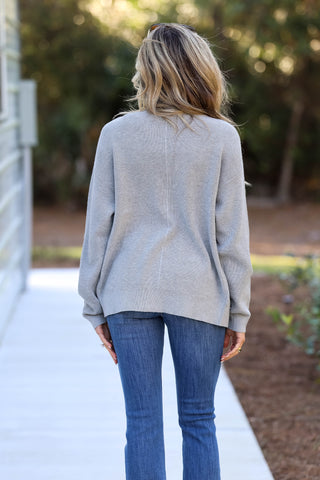 Fall in Love Heather Grey Cardigan