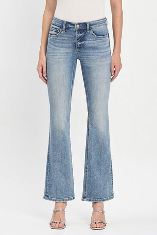 VERVET Mallory Mid Rise Bootcut Jeans - Simply Me Boutique