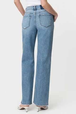 VERVET Shana 90's Super High Rise Wide Leg Jeans - Simply Me Boutique