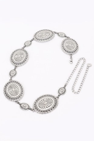Vintage Antiqued Metal Chain Belt (Gold, or Silver) - Simply Me Boutique
