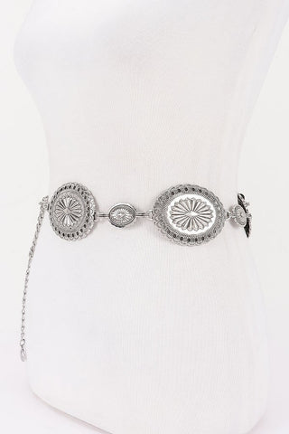 Vintage Antiqued Metal Chain Belt (Gold, or Silver) - Simply Me Boutique