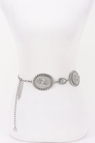 Vintage Antiqued Metal Chain Belt (Gold, or Silver) - Simply Me Boutique