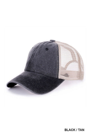 Vintage Mesh Back Baseball Cap Hat 3 COLORS! - Simply Me Boutique