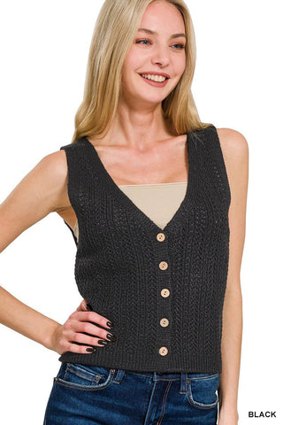 Vintage Stroll Sweater Vest 6 COLORS! - Simply Me Boutique