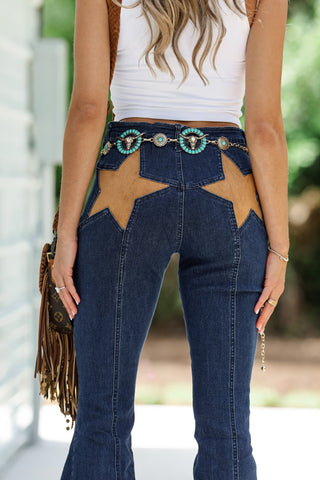 Vintange Chain Belt with Bull Motif - Simply Me Boutique