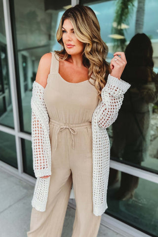 Walking Downtown Open Knit Cardigan - Simply Me Boutique