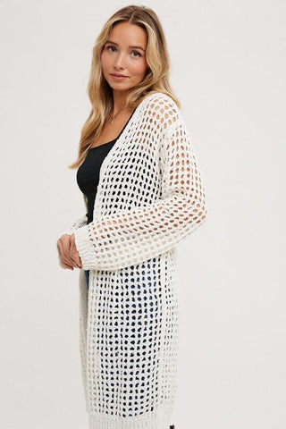 Walking Downtown Open Knit Cardigan - Simply Me Boutique