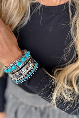 Western Turquoise Bangle Set - Simply Me Boutique