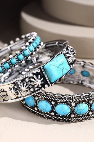 Western Turquoise Bangle Set - Simply Me Boutique