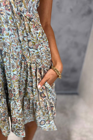 Whimsical Vibes Raceback Tiered Dress - Simply Me Boutique