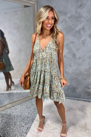 Whimsical Vibes Raceback Tiered Dress - Simply Me Boutique