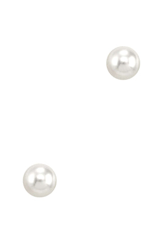 White Pearl Post Stud Earrings - Simply Me Boutique