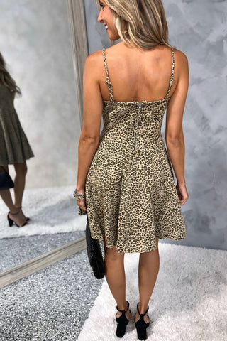 Wild Side Leopard Denim Dress - Simply Me Boutique